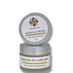 Masque au Curcuma À l’Huile d’Argan Bio & Beurre de Karité