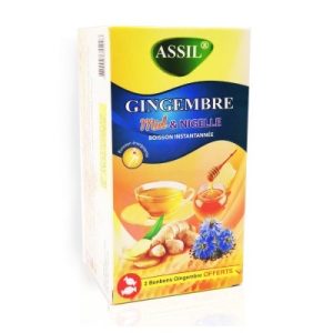 Thé Gingembre • Miel • Nigelle – 12 sachets + 2 bonbons offerts